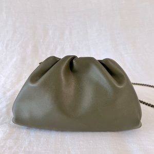 Olive Green Cloud Clutch
